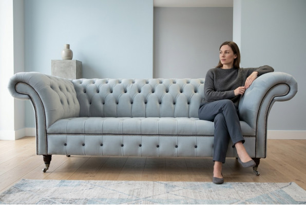 Bankstel 3-zits Luxe Chesterfield lederen banken Luxe designbank Nieuw