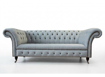 Bankstel 3-zits Luxe Chesterfield lederen banken Luxe designbank Nieuw