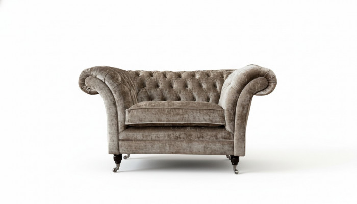 Ontwerp Chesterfield fauteuil 1 zitsbank gestoffeerde luxe textielbanken