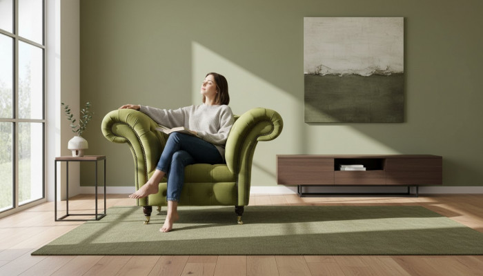 Chesterfield design fauteuil bank bekleding luxe textiel bankstellen eenzitter