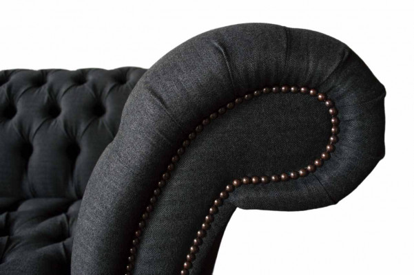 Ontwerp Chesterfield Stoffen Bank Bankstel 2 Zits Bekleding Textiel Stof Nieuw