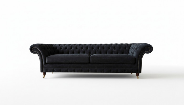Design Sofa 4-zitsbekleding Luxe Klassieke Textiel Chesterfield Sofa's