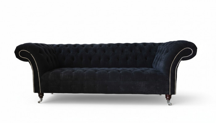 Ontwerp Bank Bank Bekleding 3-zits Banken Blauw Bankstellen Zitstof Nieuw