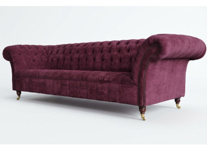 Chesterfield Design Bank Bekleding Stoffen Bank Banken 3-Zits Nieuw
