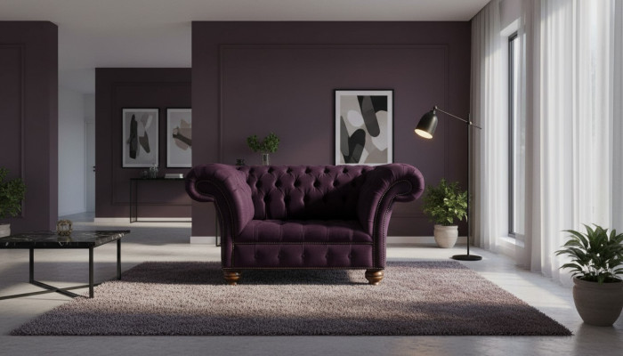 Ontwerp Chesterfield Stoffenbank Fauteuil 1,5-zits gestoffeerde banken Lounge