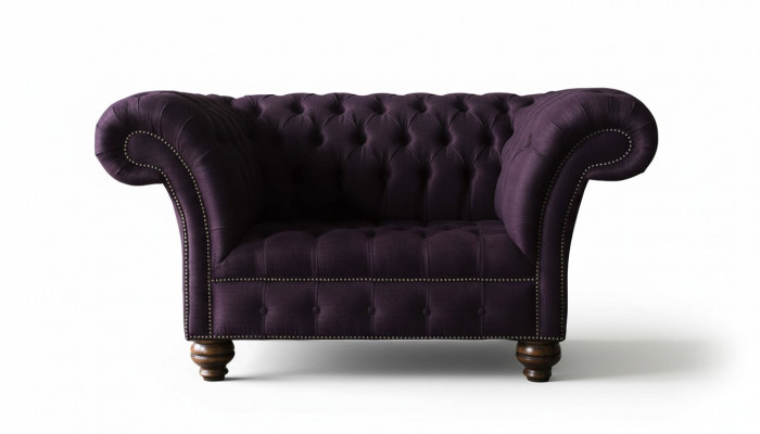 Ontwerp Chesterfield Stoffenbank Fauteuil 1,5-zits gestoffeerde banken Lounge