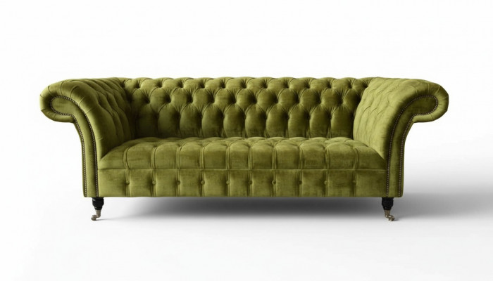 Ontwerp Chesterfield bankstel 3-zits Groen Bank Bekleding Bankstellen Woonkamer