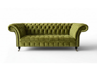 Ontwerp Chesterfield bankstel 3-zits Groen Bank Bekleding Bankstellen Woonkamer