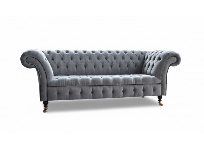 Chesterfield 3-zits bank zit textiel stoffen banken banken bank polster