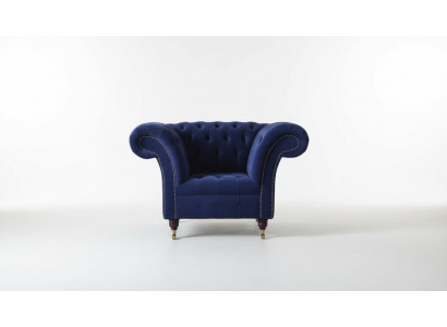 Chesterfield textiel fauteuil 1-zits bank bekleding ontwerp luxe modern  Chesterfield textiel fauteuil 1-zits bank bekleding ontwerp luxe modern