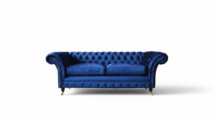 Chesterfield gevoerde banken Design Luxe bank 3-zits stof bank