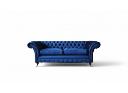 Chesterfield gevoerde banken Design Luxe bank 3-zits stof bank