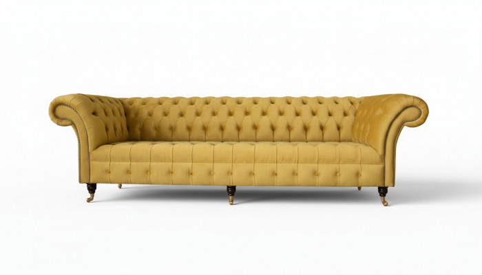 Chesterfield Textiel Bekleding Luxe Sofa Design Bank Sofa 4-zits Nieuw