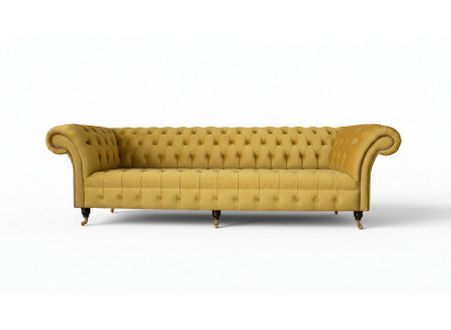 Chesterfield Textiel Bekleding Luxe Sofa Design Bank Sofa 4-zits Nieuw