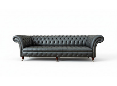 Luxe vierzitsbank 4 zits woonkamer Chesterfield Engels stofontwerp
