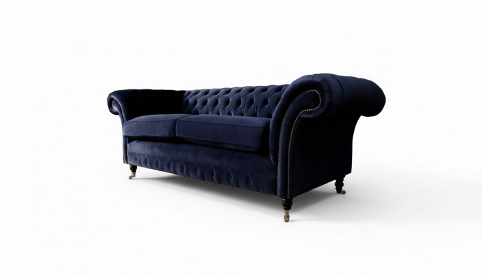 Chesterfield driezitsbank gestoffeerde designbank 3-zitsbank meubels