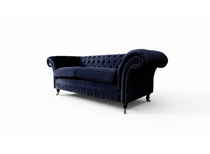 Chesterfield driezitsbank gestoffeerde designbank 3-zitsbank meubels