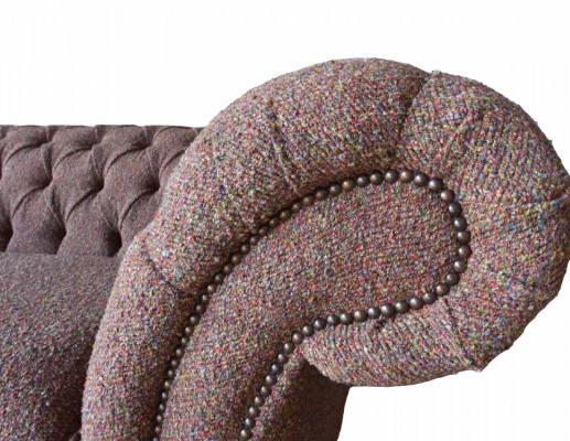 Grote Chesterfield Engelse klassieke stijl bankbank 3-zits bekleding 230cm