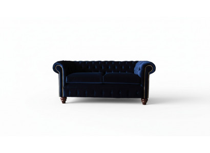 Blauwe Chesterfield Engelse klassieke stijl bank bank 3 zits kussen 230cm