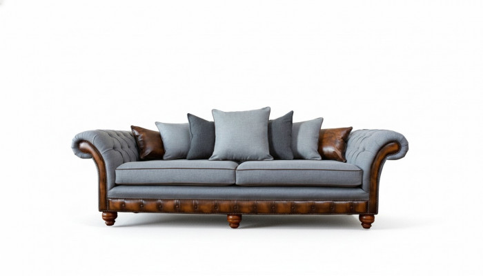 Sofa Bank Stof Bekleding Banken Bankstellen Woonkamer Ontwerp 4-zits Nieuw