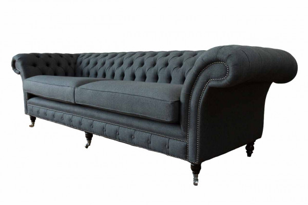 Design bankstel 4-zits bankstel textiel bekleding klassieke bankstellen Chesterfield