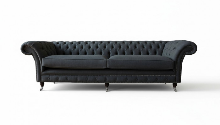 Design bankstel 4-zits bankstel textiel bekleding klassieke bankstellen Chesterfield