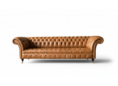 Leren Chesterfield bankstel 4-zits banken luxe leren banken gestoffeerde woonkamer