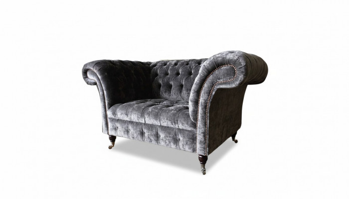 Ontwerp Chesterfield Stofbank Fauteuil 1.5-zits Gestoffeerde Lounge Nieuw
