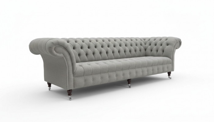 Grijs vierzitsbank stof woonkamer design banken gestoffeerde sofa's nieuw.