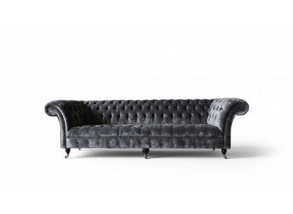 Vierzitterbank 4-zitsbanken Textiel Modern Design Stof Polyester Grijs