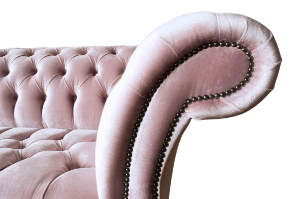 Chesterfield Roze Bank Bank Bekleding 4-Zits Bank Zitbanken Sofas