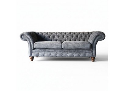 Chesterfield 3-zitsbank Bekleding Zit Textiel Stof Banken Sofa Nieuw