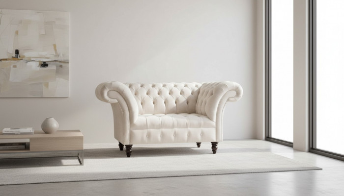 Couch bekleding bank textiel Chesterfield banken 1,5-zits 1-zits roze