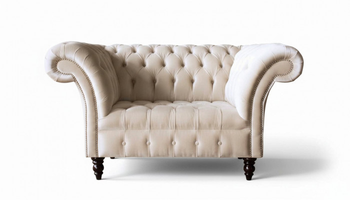 Couch bekleding bank textiel Chesterfield banken 1,5-zits 1-zits roze