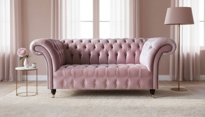 Chesterfield Tweezitsbank 2-zitsbank Bekleding Bank Bankstellen Design  Chesterfield tweezitsbank 2-zitsbank Bekleding Bank Bankstellen Design