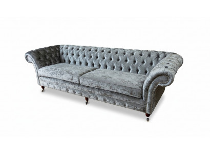 Vierzits bank Banken 4-zits Chesterfield woonkamer stof design stoel.
