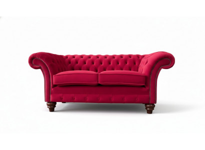 Ontwerp Modern Textiel Sofa 2-Zitsbank Gestoffeerde Luxe Bankstellen Chesterfield