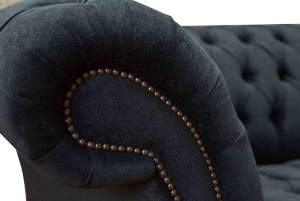 Chesterfield Design Bank Fauteuil Bekleding Luxe Textiel Bankstellen 1-Zits