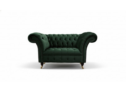 Fauteuil ontwerp Groen Textiel Woonkamer Bekleding Luxe Stoelstoel Eénzits