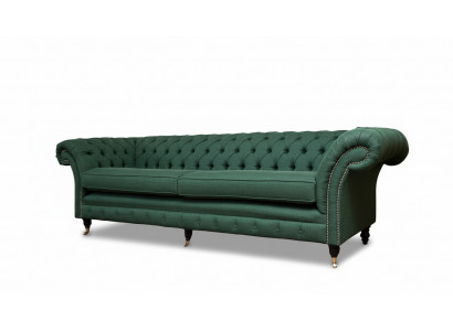 Bankstel 4-zits Groen Woonkamer Modern Design Stoffen Bekleding Luxe