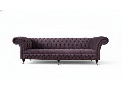 Design Bankstel 4-zits Bank Bekleding Luxe Textiel Bankstellen Chesterfield
