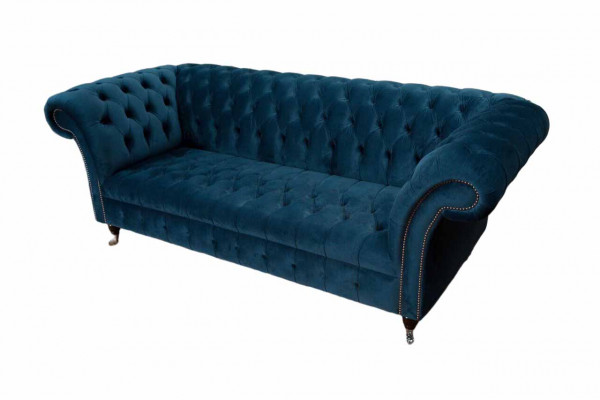 Chesterfield bank 3 zits gestoffeerde banken luxe stof design