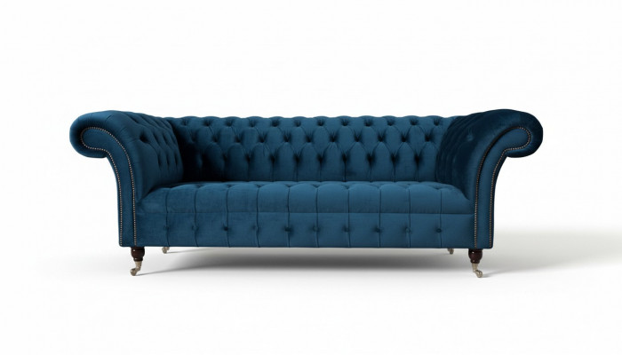 Chesterfield bank 3 zits gestoffeerde banken luxe stof design