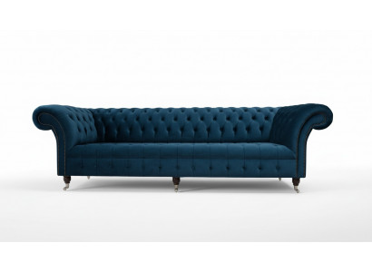 Ontwerpbank Chesterfield bekleding Modern Textiel Stof 4-zits Slaap