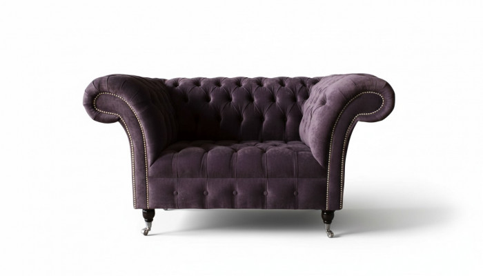 Fauteuil Chesterfield Velvet Single Luxury Fauteuil Bank Woonkamer Nieuw