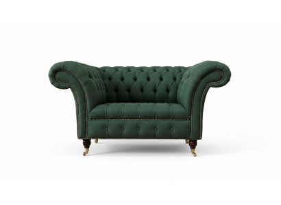 Groene fauteuil bank bank bekleding luxe klassieke textielen banken nieuw