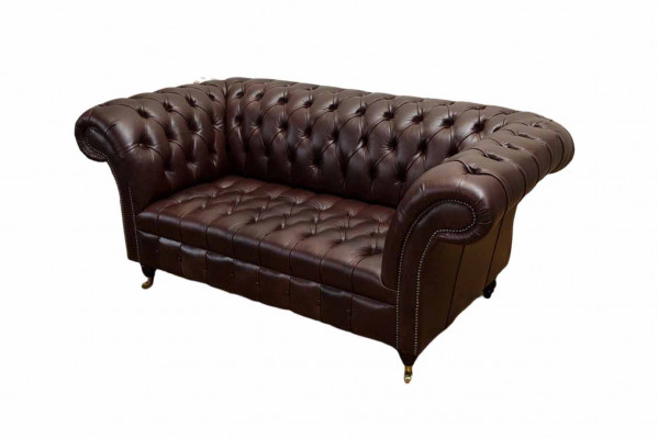 Sofa Bank Chesterfield Bekleedbanken 2-zits Lederen Stoffen Lounge Nieuw