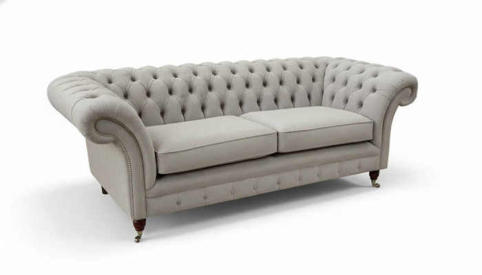 Chesterfield 3-zits Relax Lounge Bank Stof Beklede Bank Stof Bankstellen