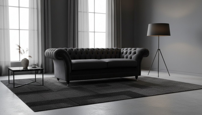 Bankstel 3-zits woonkamer luxe gestoffeerde designmeubels Chesterfield Nieuw