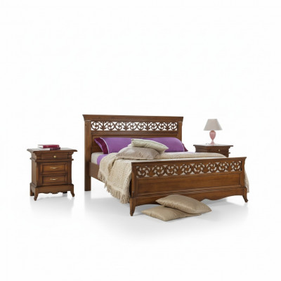 Bed 2x bedside tables 3-piece bedroom set Design Modern Luxury Beds